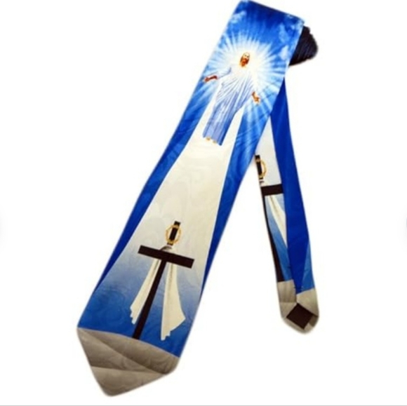 Religious Cross tie NIP - Picture 2 of 4